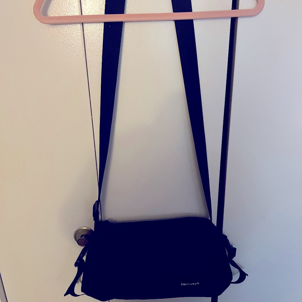Letter Graphic Crossbody Bag